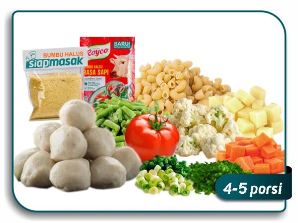 Paket Sop Bakso Makaroni